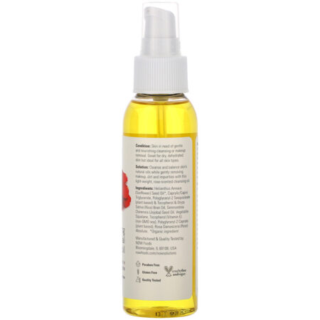 Now Foods, Solutions, Soothing Rose Facial Cleansing Oil, 4 fl oz (118 ml) - Imagem 2