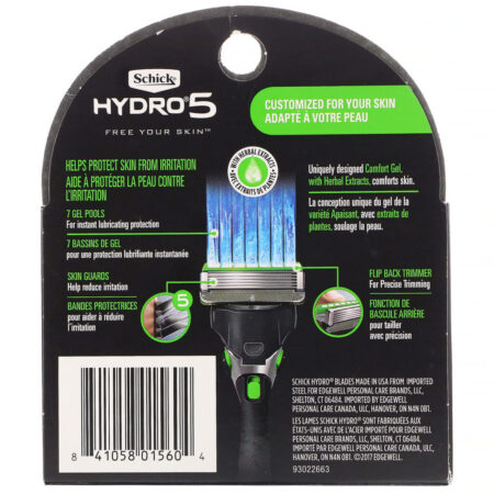 Schick, Hydro Sense, Sensitive, 4 refis - Imagem 2