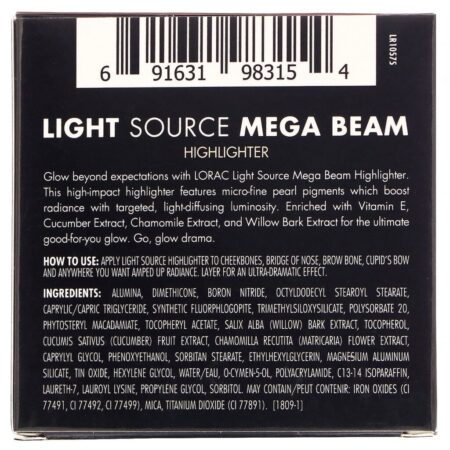 Lorac, Light Source, iluminador Mega Beam, Gilded Lily, 6,5 g - Imagem 3