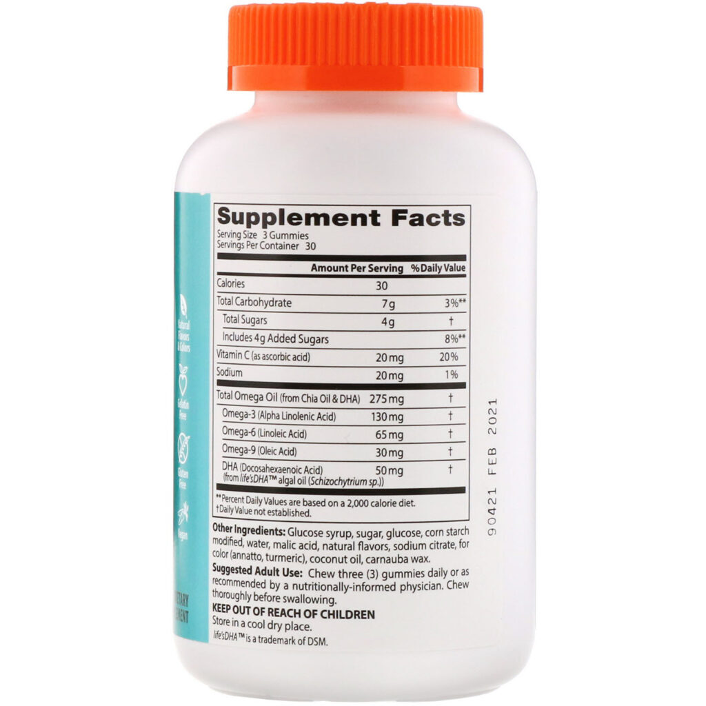 Doctor's Best, Omega 3 + DHA, Seriously Citrus, 90 Gummies - Imagem 2