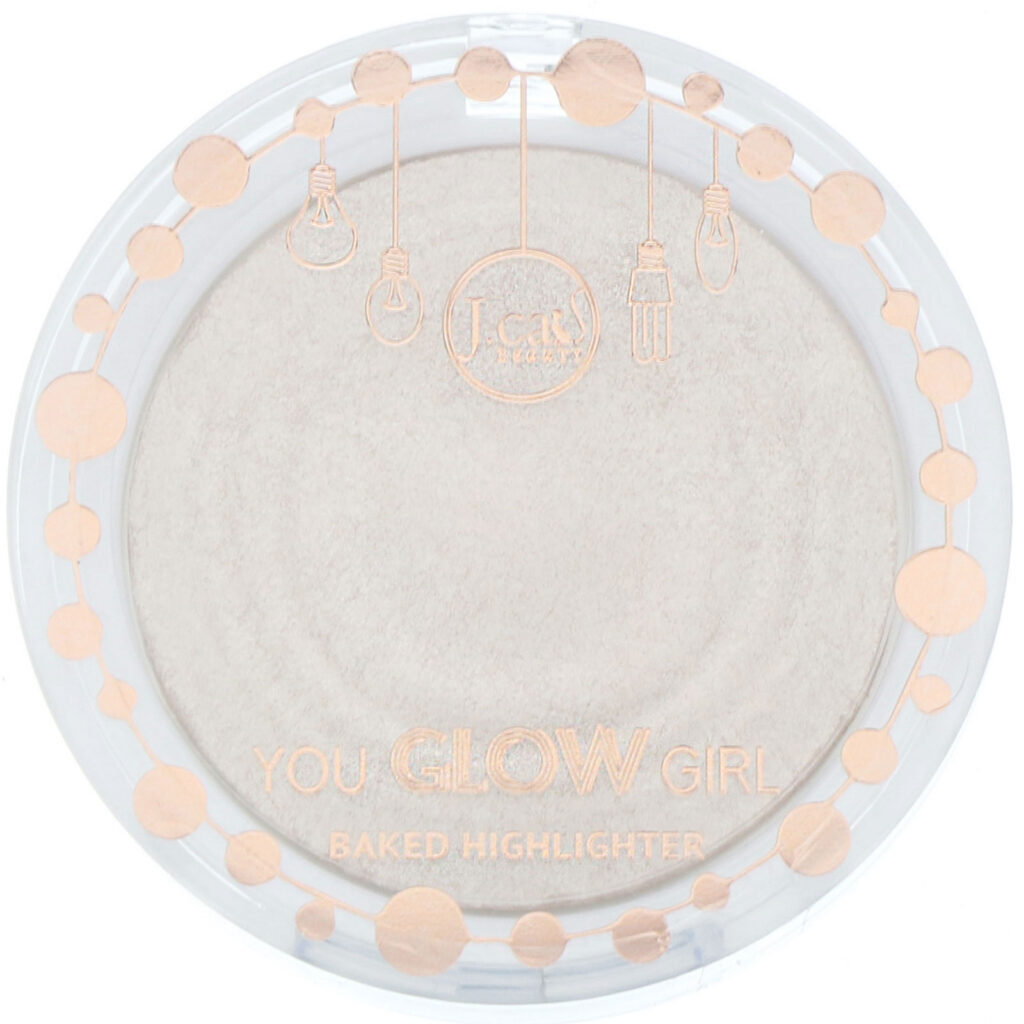 J.Cat Beauty, You Glow Girl, Iluminador Baked, YGG104 Areia crista, 8,5 g - Imagem 2