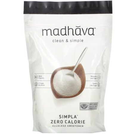 Madhava Natural Sweeteners, Clean & Simple, Simpla Zero Calorie, Allulose Sweetener, 12 oz (340 g)