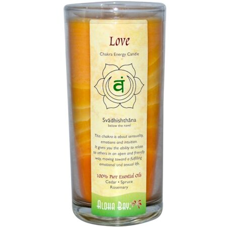 Aloha Bay, Vela Energia dos Chacras, Amor (Svadhi - shthana), 11 oz