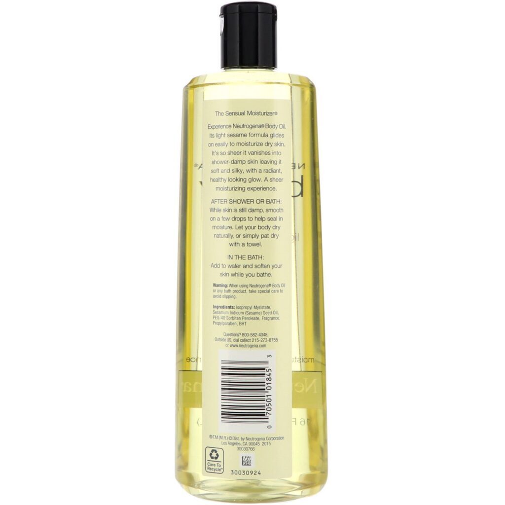 Neutrogena, Óleo Corporal, 16 fl oz (473 ml) - Imagem 2