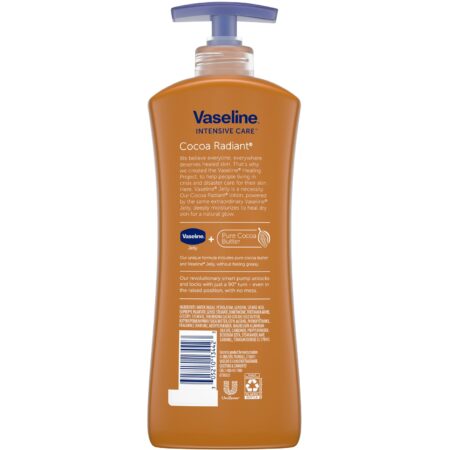 Vaseline, Intensive Care, loção para o corpo Cocoa Radiant, Cocoa Butter, 600 ml - Image 2