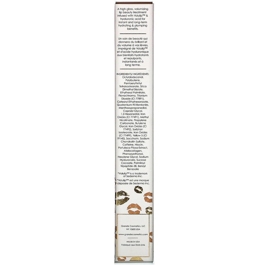 Grande Cosmetics, GrandeLips, Hydrating Lip Plumper, Barely There Gloss, 0.08 fl oz (2.4 ml) - Imagem 3