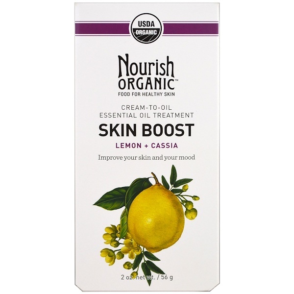 Nourish Organic, Estímulo para a pele, Limão + Cássia, 2 oz (56 g)