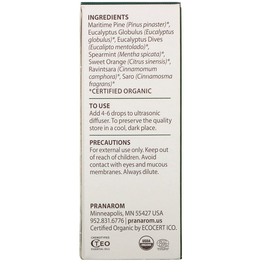 Pranarom, Essential Oil, Diffusion Blend, Strength, .17 fl oz (5 ml) - Imagem 3