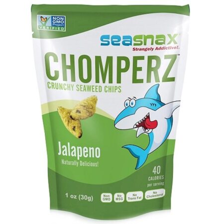 SeaSnax, Chips Crocante de Algas Chomperz, Jalapeño, 1 oz (30 g)