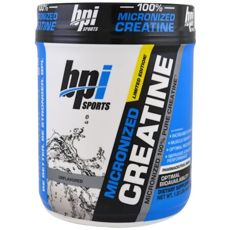 BPI Sports, Creatina Micronizada, Edição Limitada, Sem Sabor, 1,32 lbs (600 g)