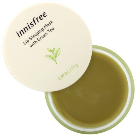 Innisfree, Lip Sleeping Mask with Green Tea, 0.59 oz (17 g) - Image 4