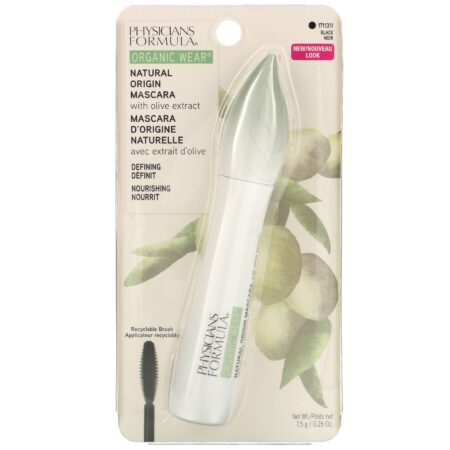 Physicians Formula, Organic Wear, Natural Origin Mascara, Black, 0.26 oz (7.5 g) - Image 2