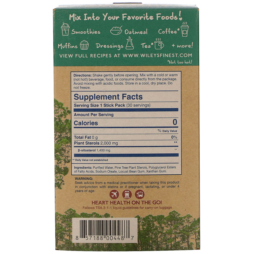 Wiley's Finest, Bold Heart by Cardiosmile, Original Unsweetened, 30 Liquid Stick Packs, 0.36 fl oz (10.5 ml) Each - Imagem 2