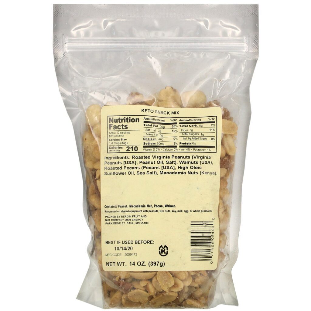 Bergin Fruit and Nut Company, Keto Snack Mix, 14 oz (397 g) - Imagem 2