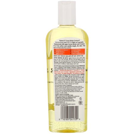 Palmer's, Cocoa Butter Formula, Moisturizing Body Oil, Lightly Scented, 8.5 fl oz (250 ml) - Image 2