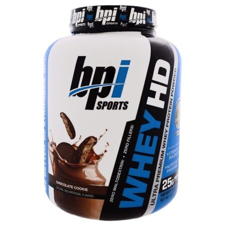 BPI Sports, Whey HD, Whey Protein em Pó Ultra Premium, Biscoito de Chocolate, 1.900 g