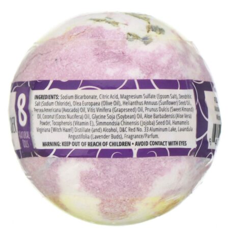 Fizz & Bubble, Esfera de banho efervescente artesanal, Black Amber & Lavender, 6,5 oz (184 g) - Image 2