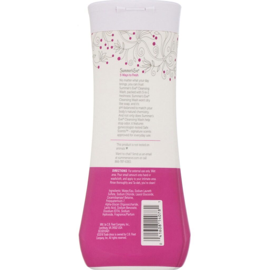 Summer's Eve, Limpeza íntima 5 em 1, Simply Sensitive, 15 fl oz (444 ml) - Imagem 2