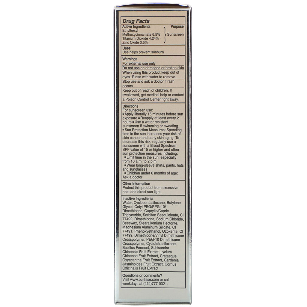 Purlisse, Perfect Glow, BB Cream, SPF 30, Medium Tan, 1.4 fl oz (40 ml) - Imagem 3