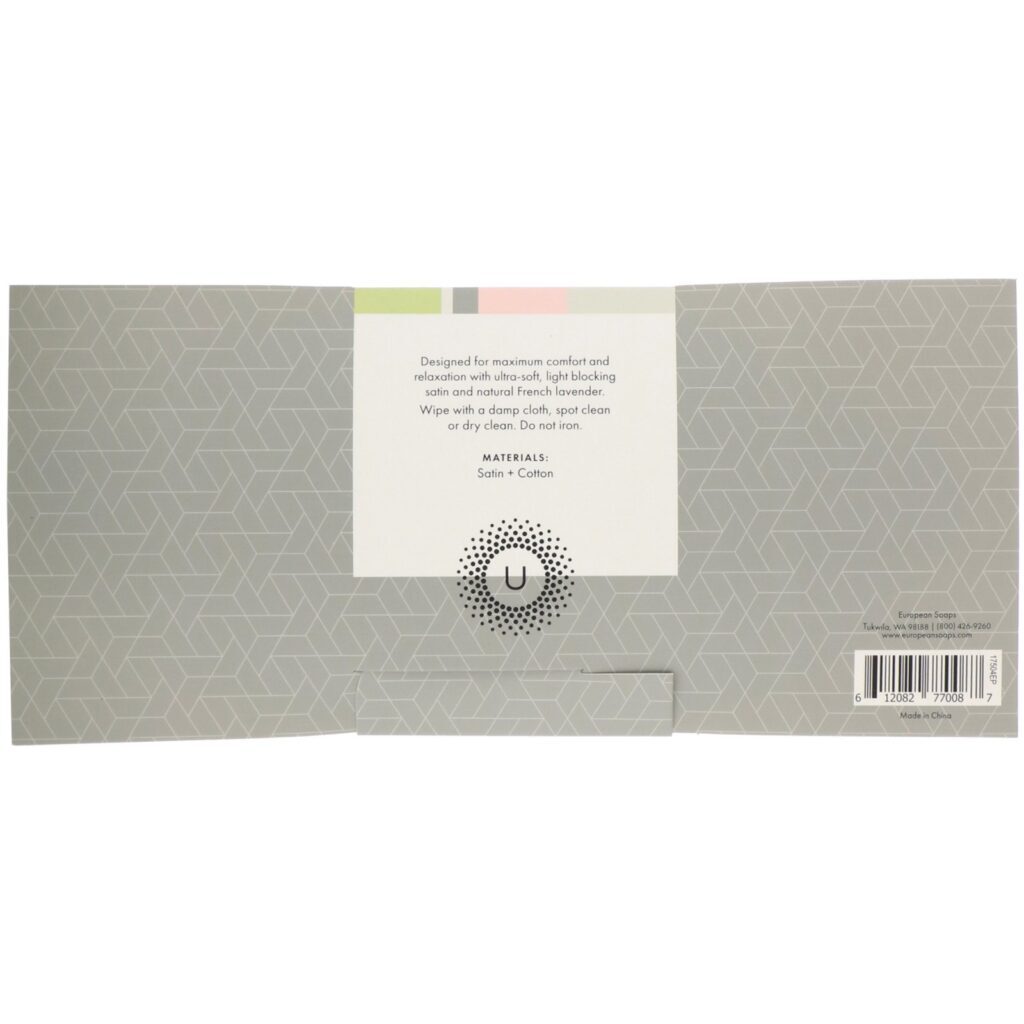 European Soaps, Urbana, Spa Prive, Almofada para os Olhos com Lavanda, 1 Almofada para os Olhos - Imagem 2