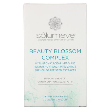 Solumeve, Beauty Blossom Complex, Hidratação da Pele e Produção de Colágeno, 30 Cápsulas Vegetais - Image 2