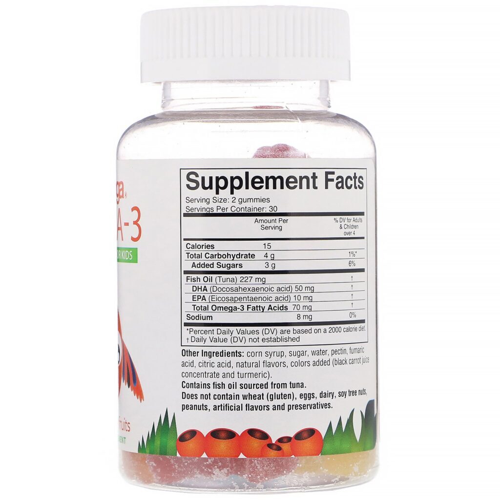 Coromega, Omega-3, Gummy Fruits for Kids, 60 Gummy Fruits - Imagem 2