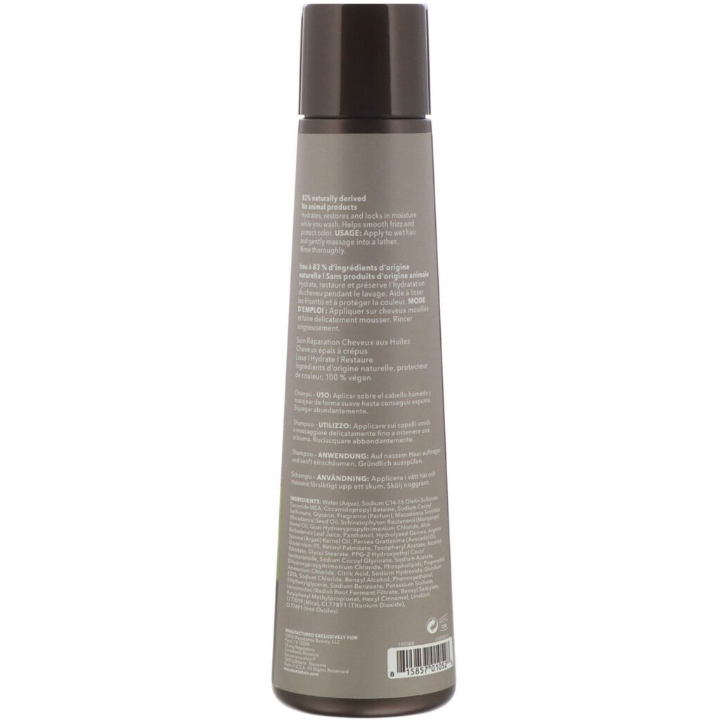 Macadamia Professional, Shampoo Reparador Ultranutritivo, Texturas Crespas a Encaracoladas, 300 ml (10 fl oz) - Imagem 2