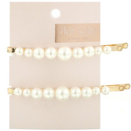 Kitsch, Pearl Bobby Pins, 2 Pieces - Image 2