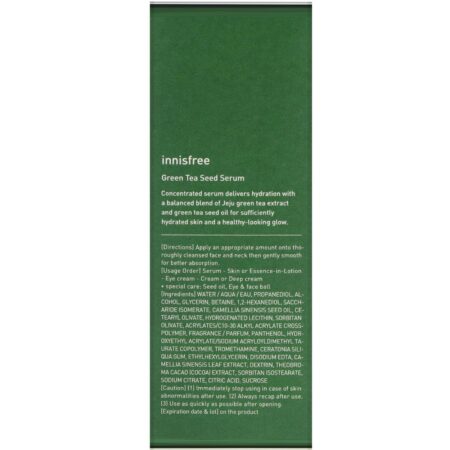 Innisfree, Sérum de Semente de Chá Verde, 80 ml (2,70 fl oz) - Image 3