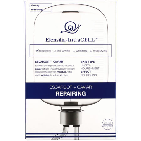 Elensilia, Elensilia-IntraCELL, Escargot + Caviar Repairing Mask, 10 Sheets, 0.85 fl oz (25 ml) Each - Image 2