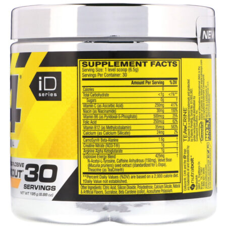 Cellucor, C4 Original Explosivo, Pré Treino, Laranja, 6,88 oz (195 g) - Image 2