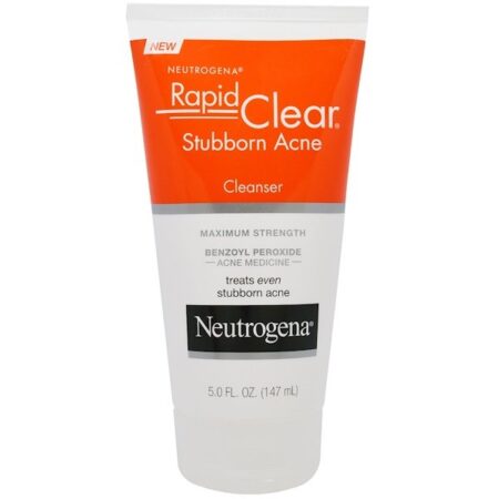 Neutrogena, Rapid Clear, Limpador de Acne Resistente, Intensidade Máxima, 147 ml (5,0 fl oz)