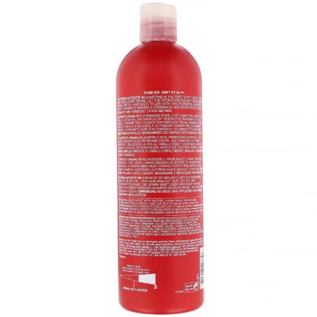 TIGI, Bed Head, Urban Anti+dotes, Resurrection, Shampoo nível de dano 3, 750 ml (25,36 fl oz) - Image 2