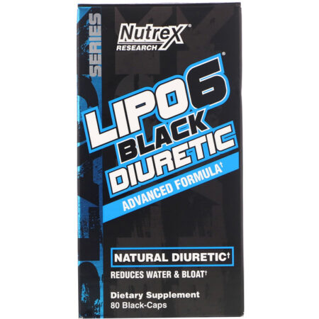 Nutrex Research, Lipo-6 Black Diuretic, 80 Cápsulas Pretas