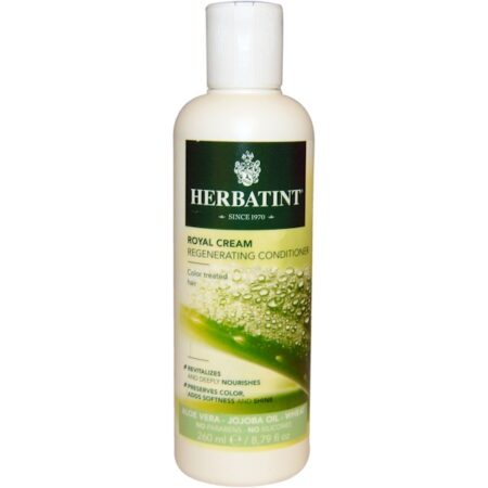 Herbatint, Condicionador Creme Real, Aloe Vera, Óleo de Jojoba, Trigo, 8.79 fl oz (260 ml)