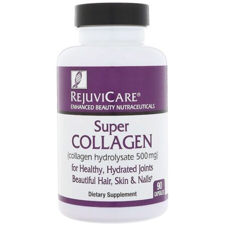 Rejuvicare, Super Colágeno, Colágeno Hidrolisado, 500 mg, 90 Cápsulas