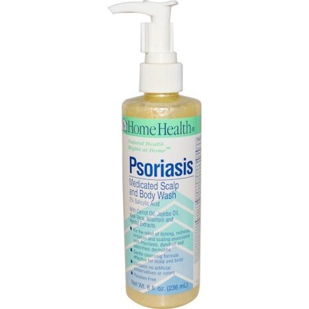 Home Health, Psoríase, Medicação para Couro Cabeludo e Gel de Banho, 8 fl oz (236 ml)