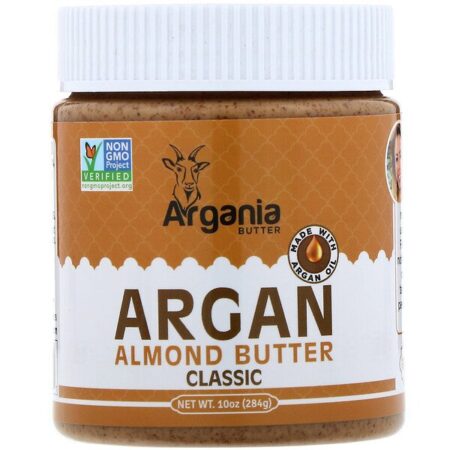 Argania Butter, Manteiga de Amêndoas com Argão, Clássico, 10 oz (284 g)