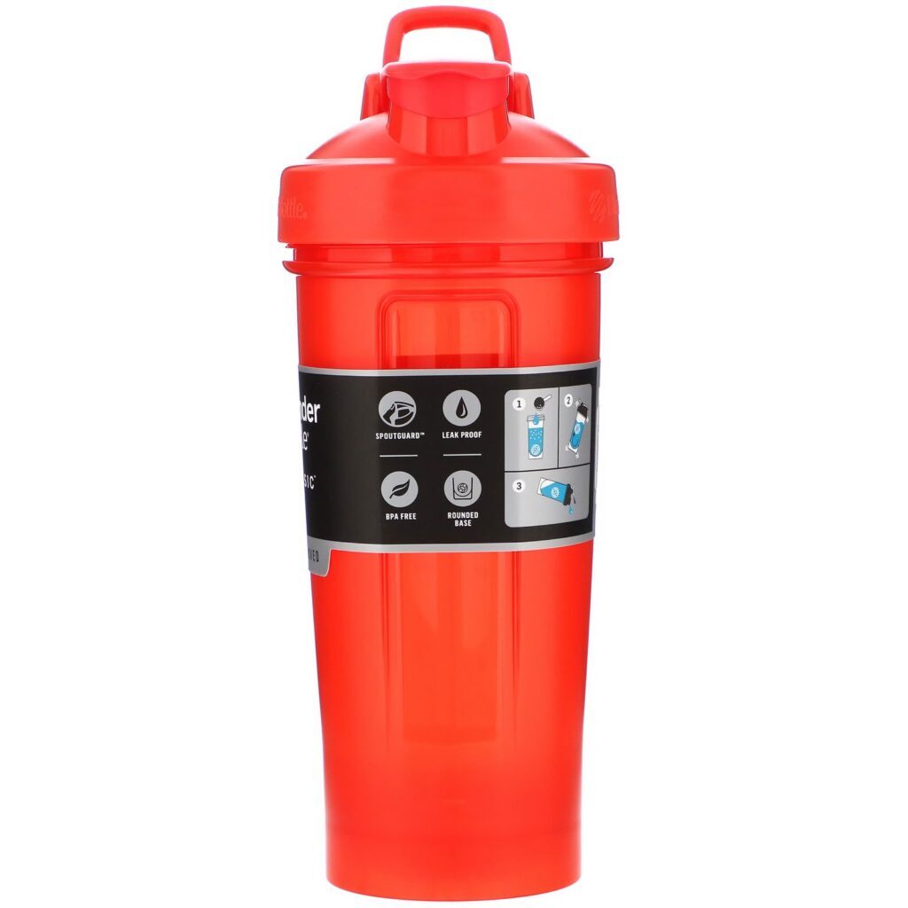 Blender Bottle, Classic With Loop, Red, 28 oz (828 ml) - Imagem 2