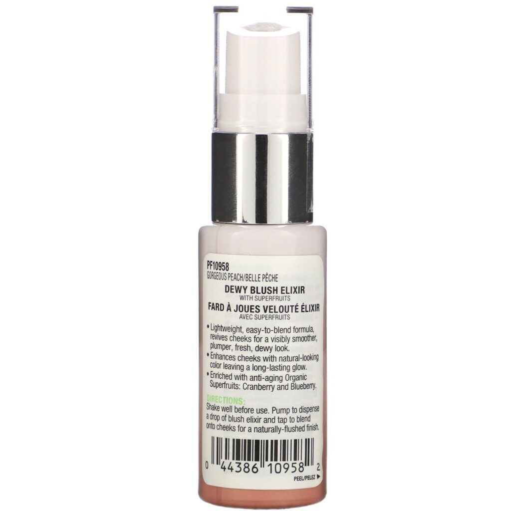 Physicians Formula, Organic Wear, Dewy Blush Elixir, Gorgeous Peach, 0.5 fl oz (15 ml) - Imagem 2
