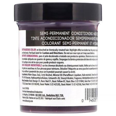 Punky Colour, Semi-Permanent Conditioning Hair Color, Red Wine, 3.5 fl oz (100 ml) - Image 2