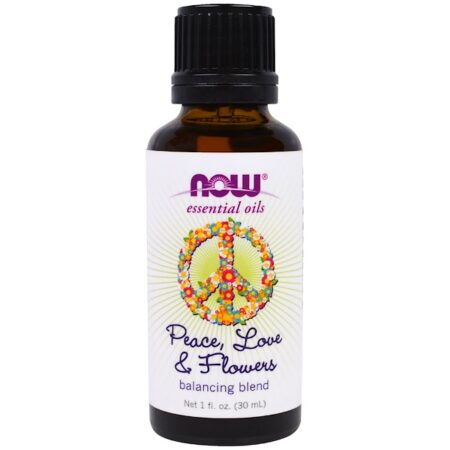 Now Foods, Paz, Amor e Flores, Óleos Essenciais, Mistura Estabilizante, 30ml