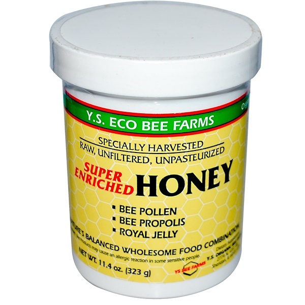 Y.S. Eco Bee Farms, Mel Super Enriquecido, 11,4 oz (323 g)