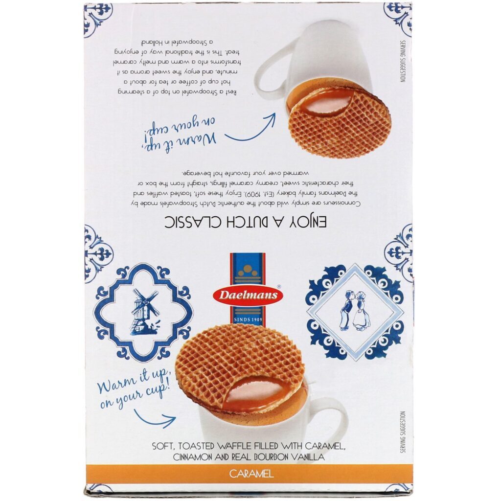 Daelmans, Biscoitos Stroopwafels, Caramelo, 24 waffles, 39 g cada - Imagem 2