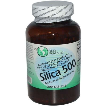 World Organic, Sílica 500, 200 Comprimidos