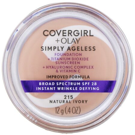 Covergirl, Base Olay Simply Ageless, 215 Marfim natural, 12 g - Image 2