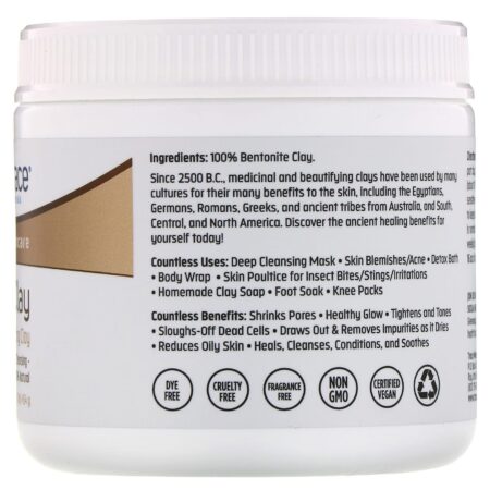 Trace Minerals Research, Argila Bentonita, Argila de Cura Indiana, 16 oz (454 g) - Image 2