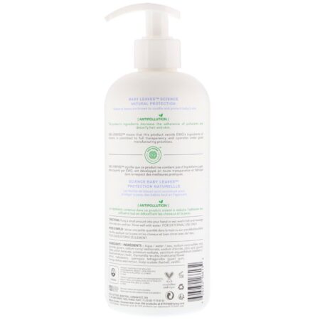 ATTITUDE, Baby Leaves Science, Shampoo 2-em-1 e Sabonete Líquido Natural, Leite de Amêndoas, frasco de 16 oz (473 ml) - Image 2