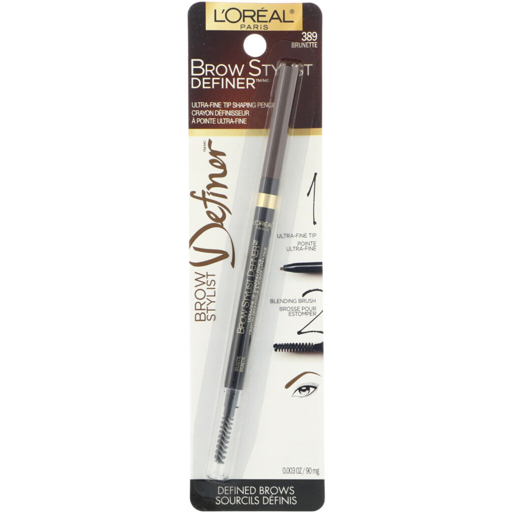 L'Oreal, Brow Stylist Definer, Ponta ultrafina, 389 Castanho, 90 mg - Imagem 2