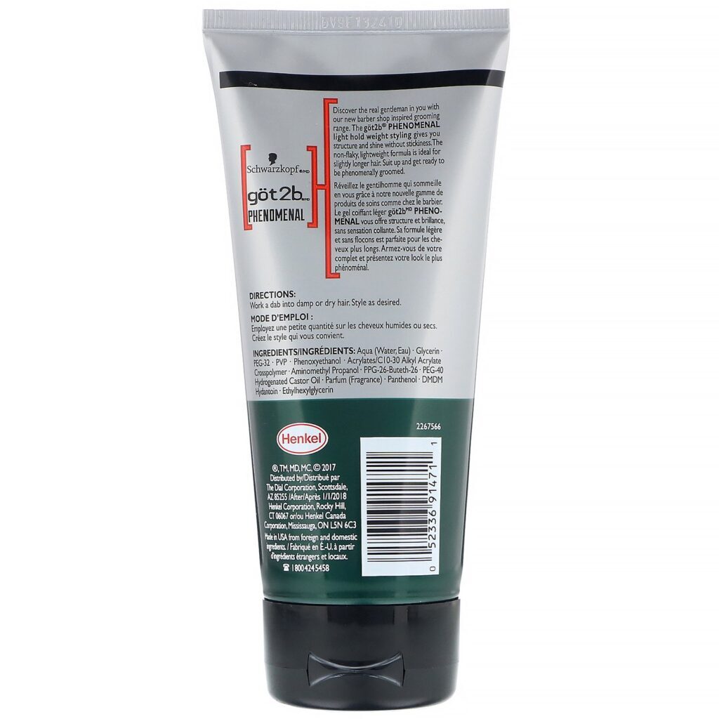 got2b, Gel de pentear fixação leve PhenoMENal, 170 g - Imagem 2